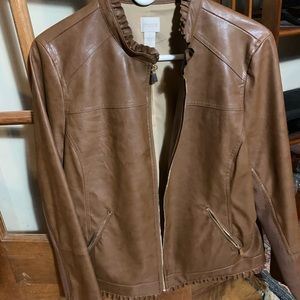 Chico’s Pleather jacket size 2